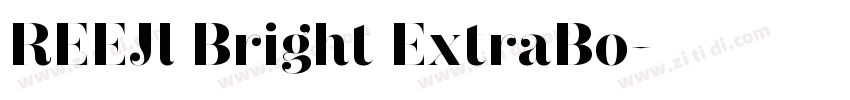REEJl Bright ExtraBo字体转换